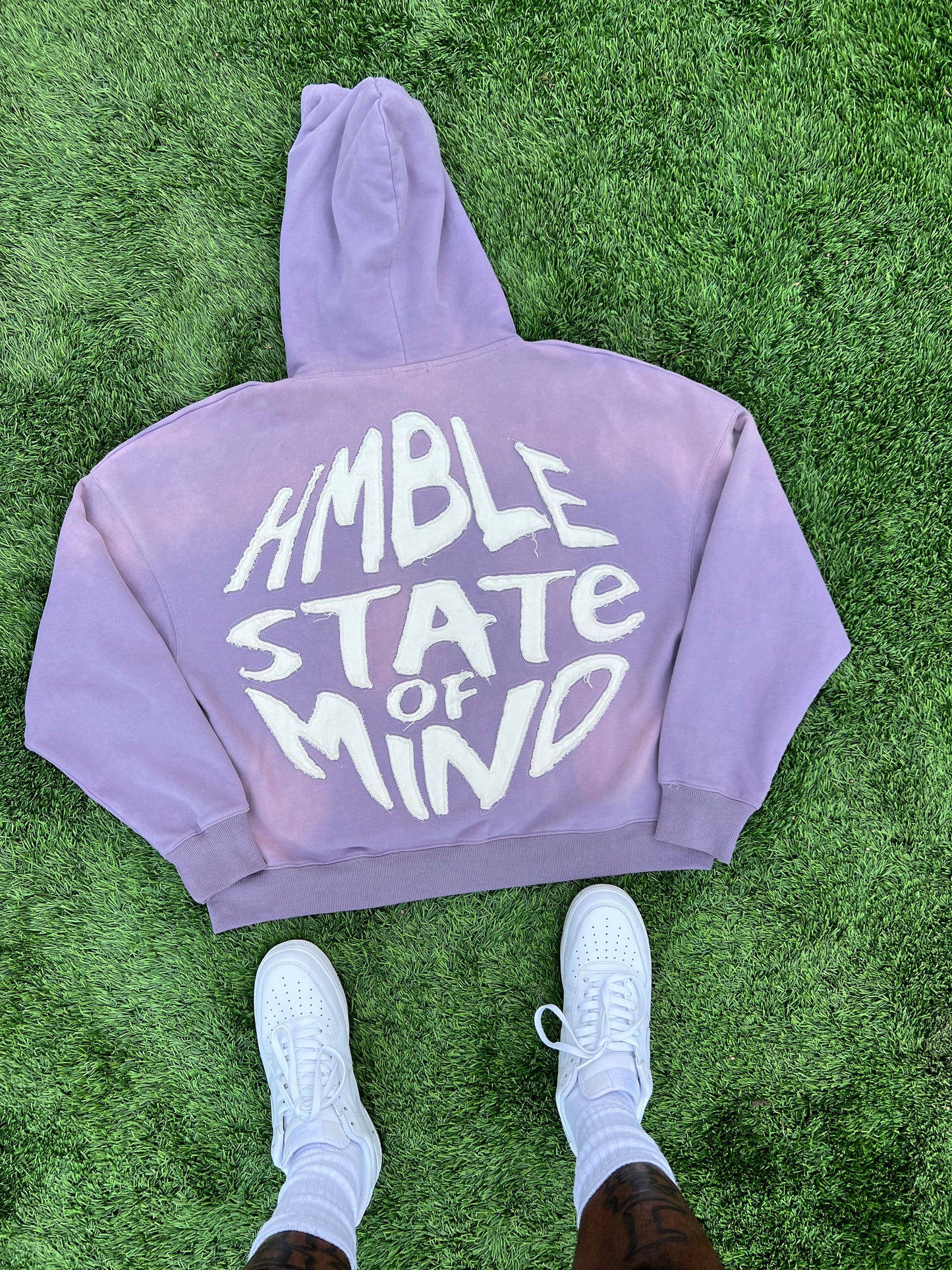 GRAY SUN FADED HOODIE